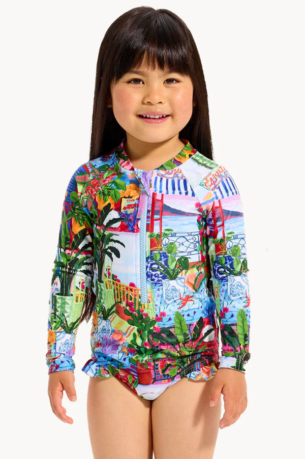 Girls La Boca Zip Sunsuit - Image 2