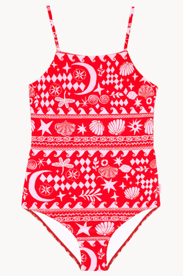 Girls Mykonos Summer One Piece - Image 2