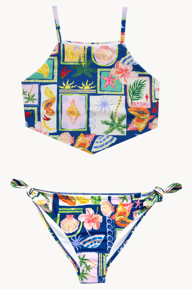 Girls Postcards Scarf Crop Set - Image 2