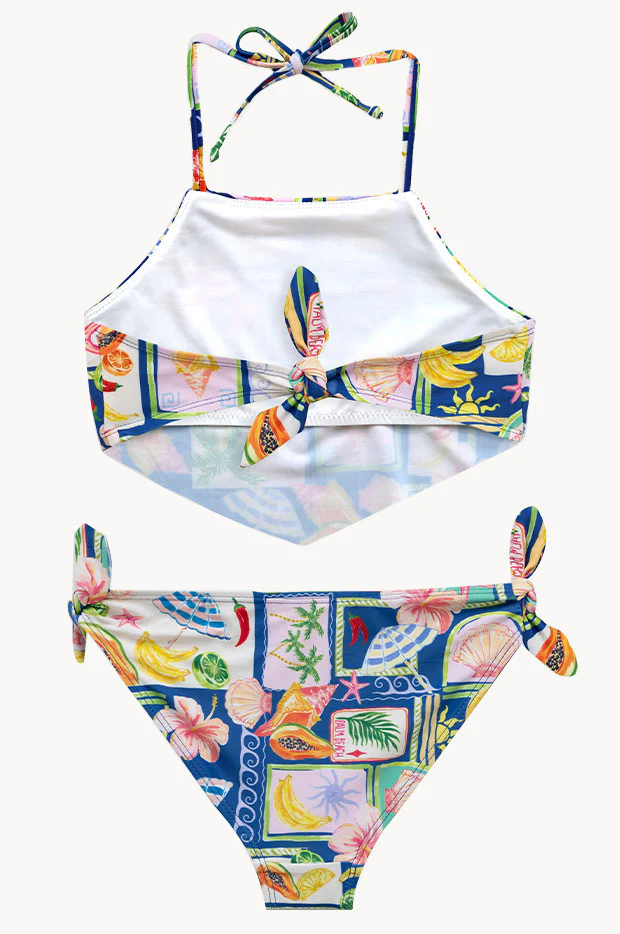 Girls Postcards Scarf Crop Set - Image 3