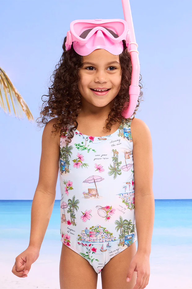Girls Secret Vacay Cut Out One Piece - Image 3