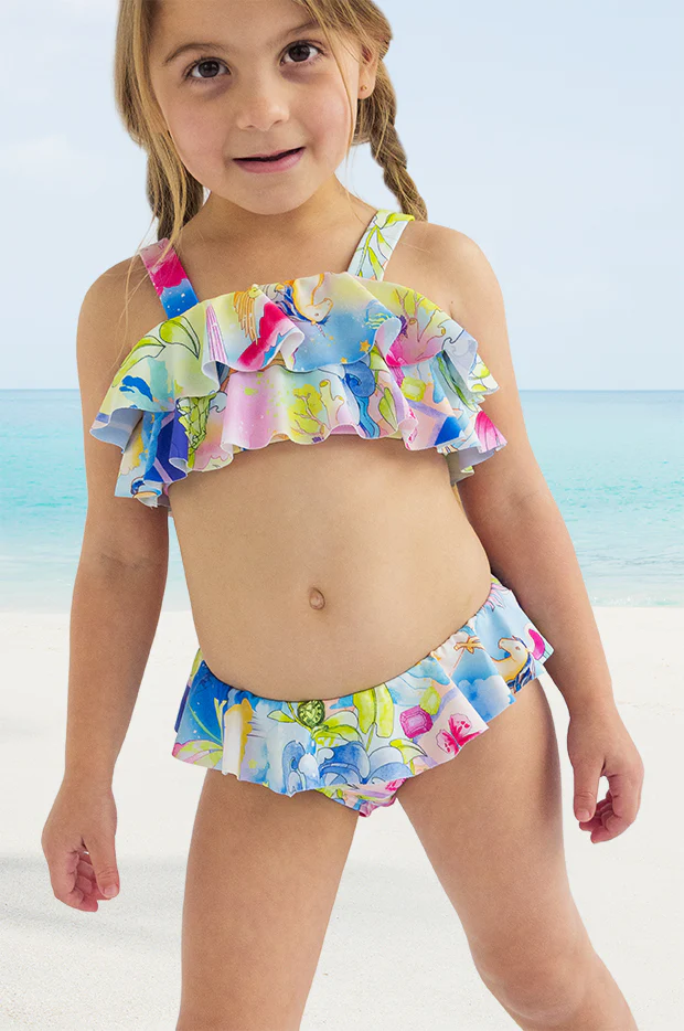 Girls Surrealism Frill Crop Set - Image 4