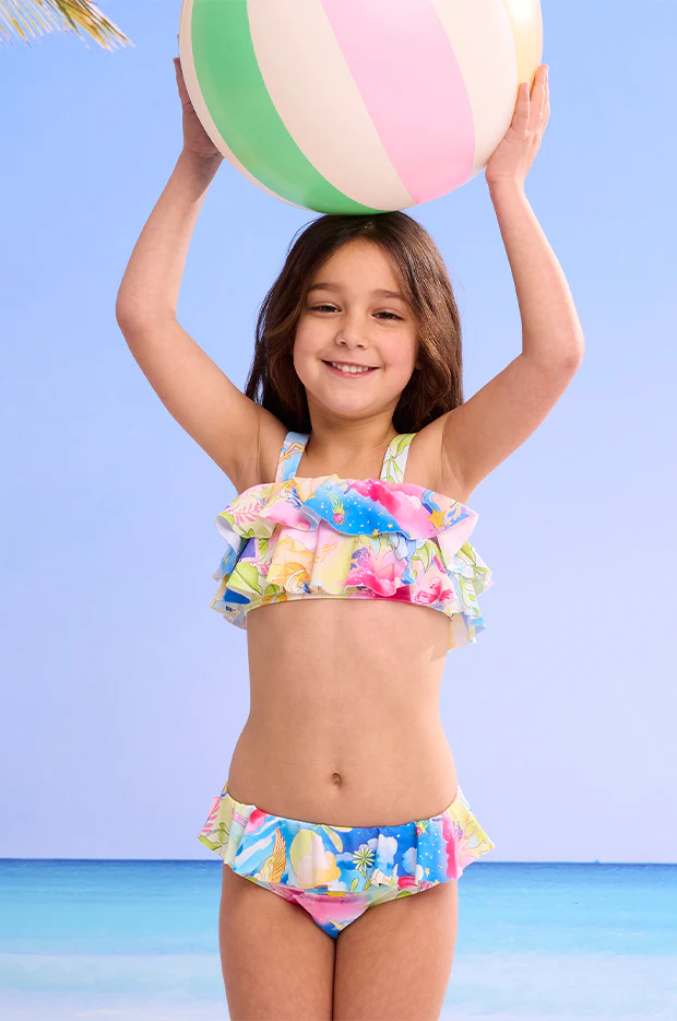 Girls Surrealism Frill Crop Set - Image 5