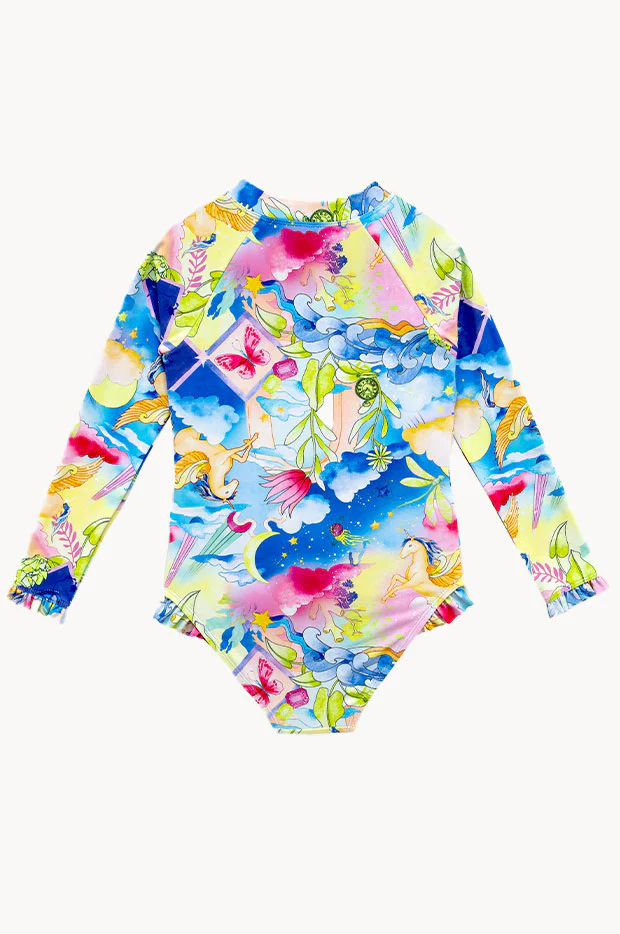 Girls Surrealism Zip Sunsuit - Image 3