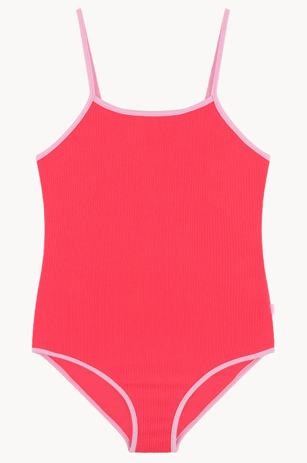 Girls Textured Contrast One Piece - Image 2