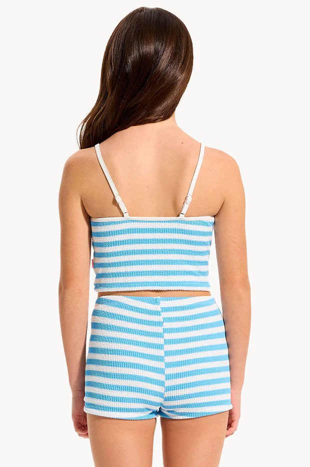Girls Textured Stripe Singlet Set - Image 2
