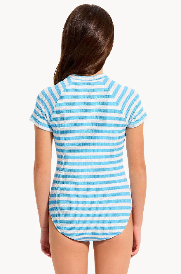 Girls Textured Stripe Sunsuit - Image 3