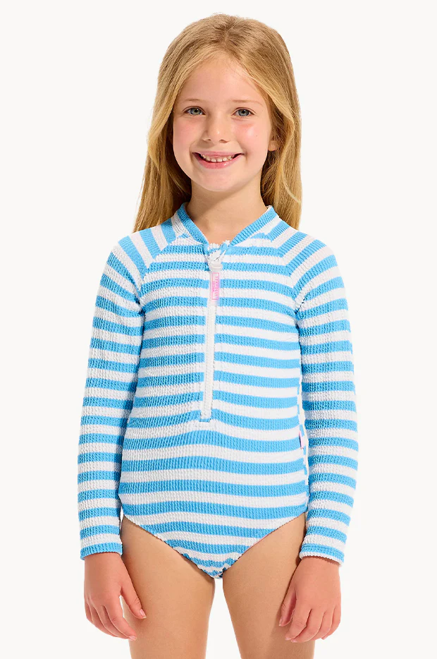 Girls Textured Stripe Sunsuit - Image 2