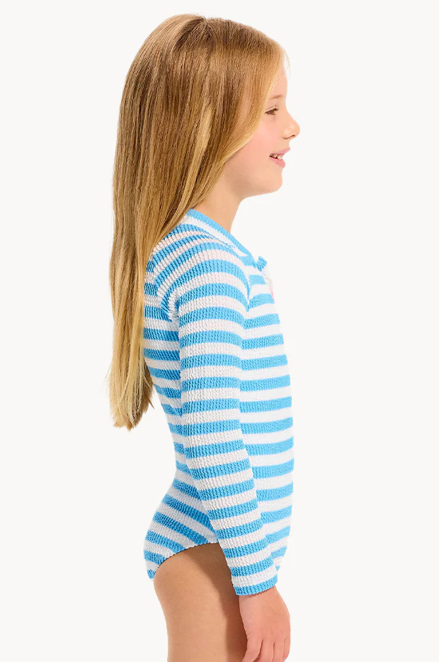 Girls Textured Stripe Sunsuit - Image 4