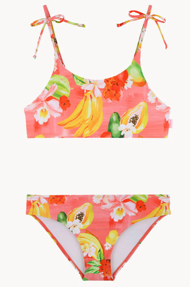 Girls Tropique Tie Crop Set - Image 2