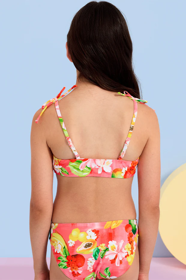 Girls Tropique Tie Crop Set - Image 5