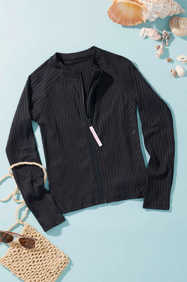 Summer Essentials Long Sleeve Zip Suntop - Image 3