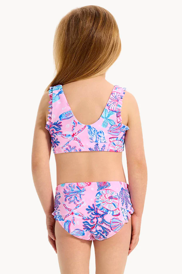 Girls Coral Sea Frill Crop Set - Image 2