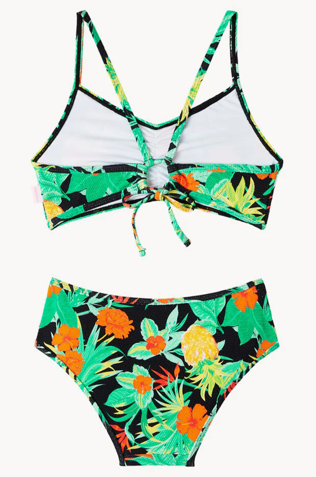 Tropical Nights Ruched Crop Set - Image 2