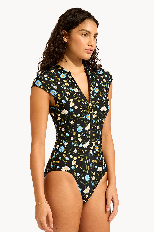 Modern Romance Zip Front One Piece - Image 3