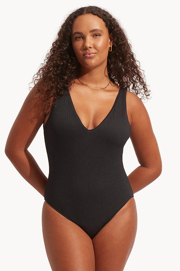 Sea Dive Deep V Neck One Piece - Image 3