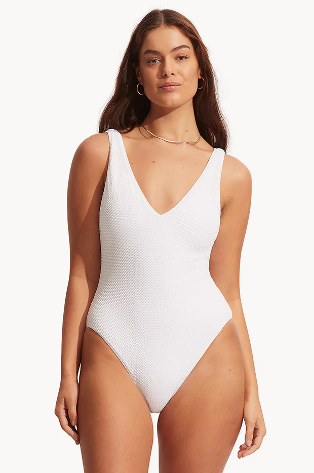 Sea Dive Deep V Neck One Piece - Image 3