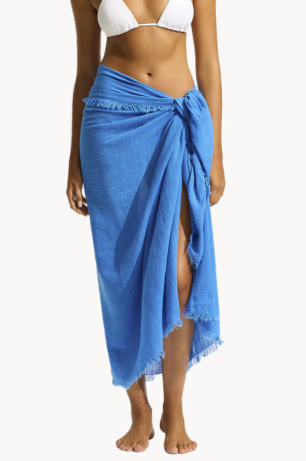 Textured Cotton Beach Wrap