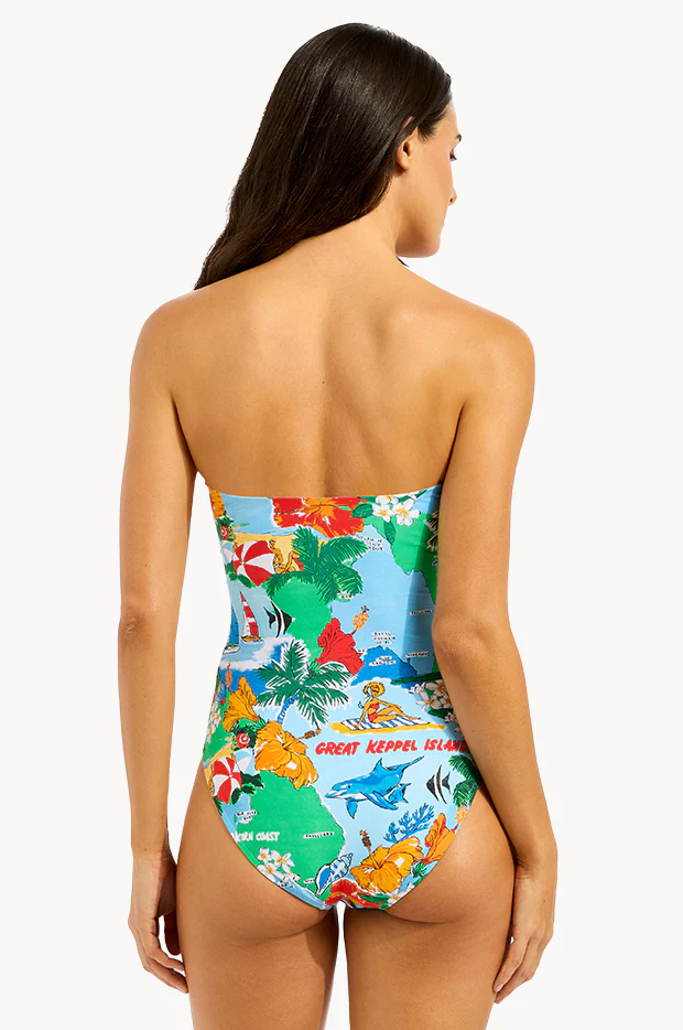 Viva Vacation Bandeau One Piece - Image 2