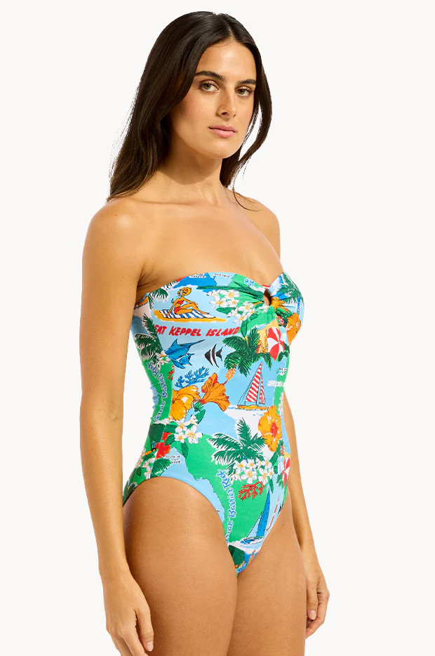 Viva Vacation Bandeau One Piece - Image 3