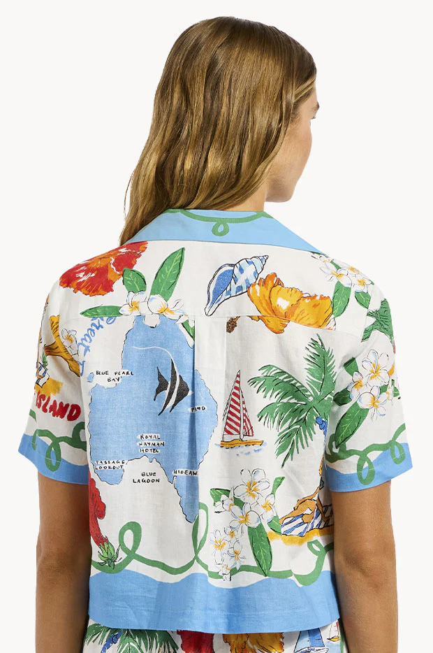 Viva Vacation Crop Shirt - Image 2