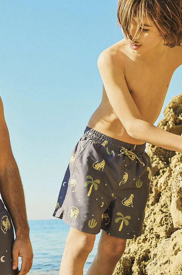 Teen Boys Leopard Nights Eco Short