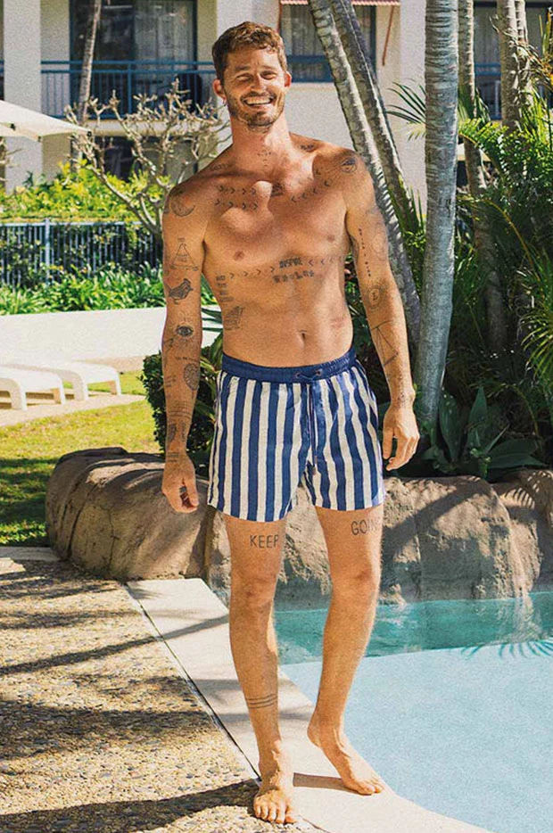 Mens Sorrento Stripe Boardshort - Image 3