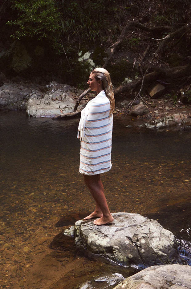 Baja Stripe Turkish Towel - Image 4