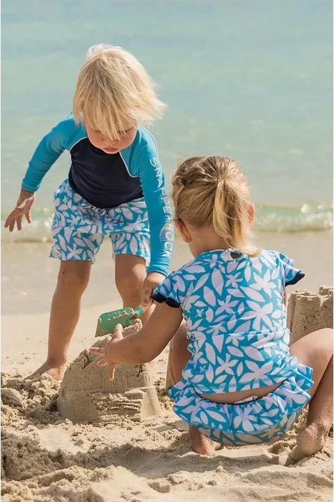 Boys Splice Long Sleeve Suntop - Image 3