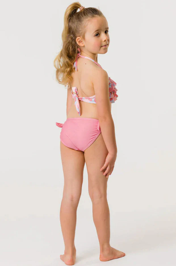 Girls Apple Love Frill Bikini Set - Image 2