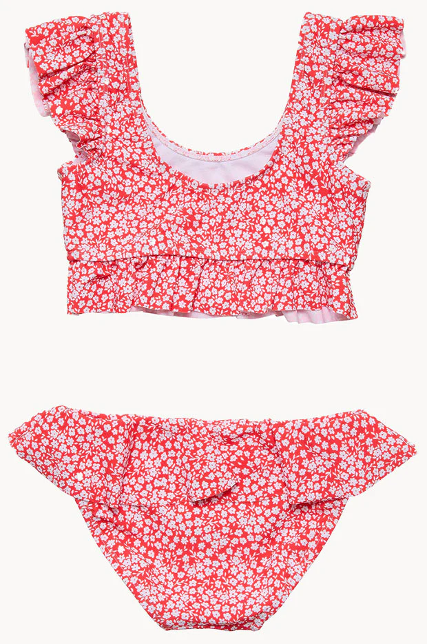 Girls Ditsy Bloom Frilled Crop Set - Image 2