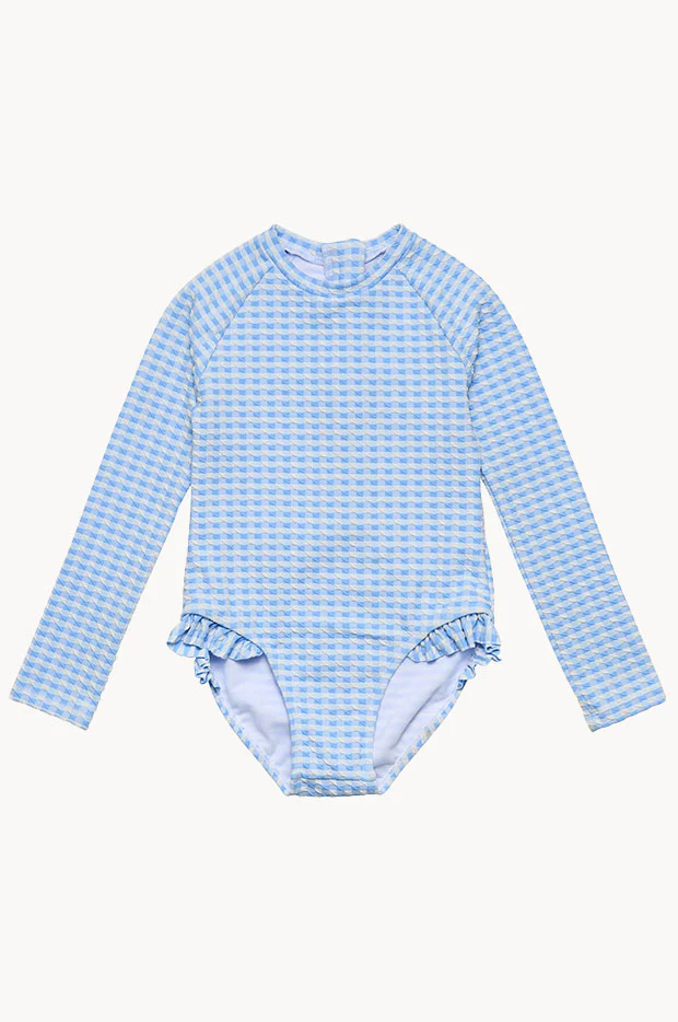 Girls Seaside Gingham Sunsuit - Image 2
