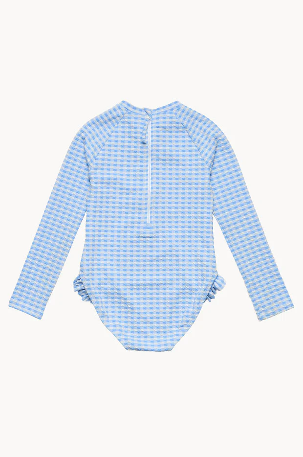 Girls Seaside Gingham Sunsuit - Image 3