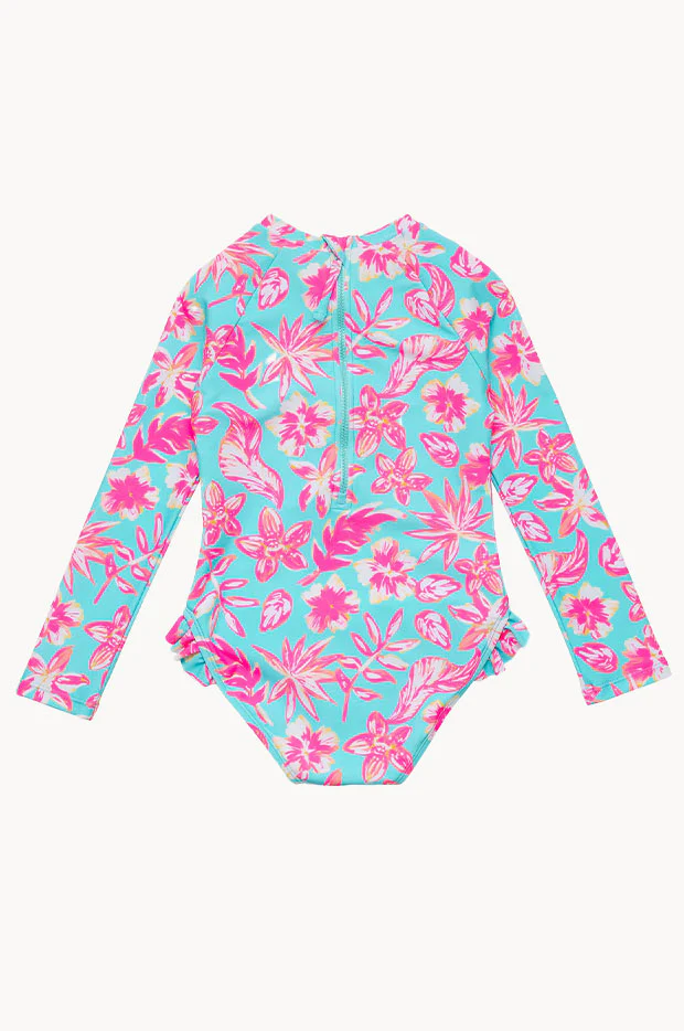 Girls Tropical Glow Sunsuit - Image 3