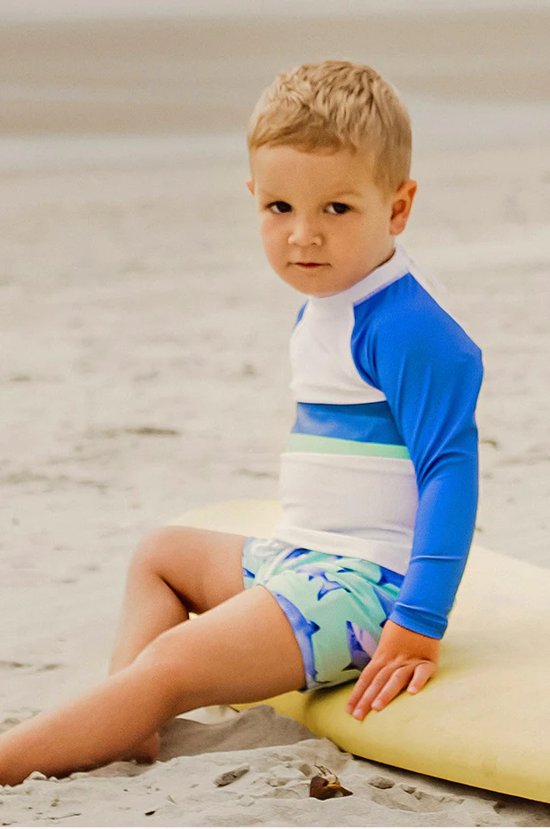 Toddler Boys Shark Suntop Set - Image 3