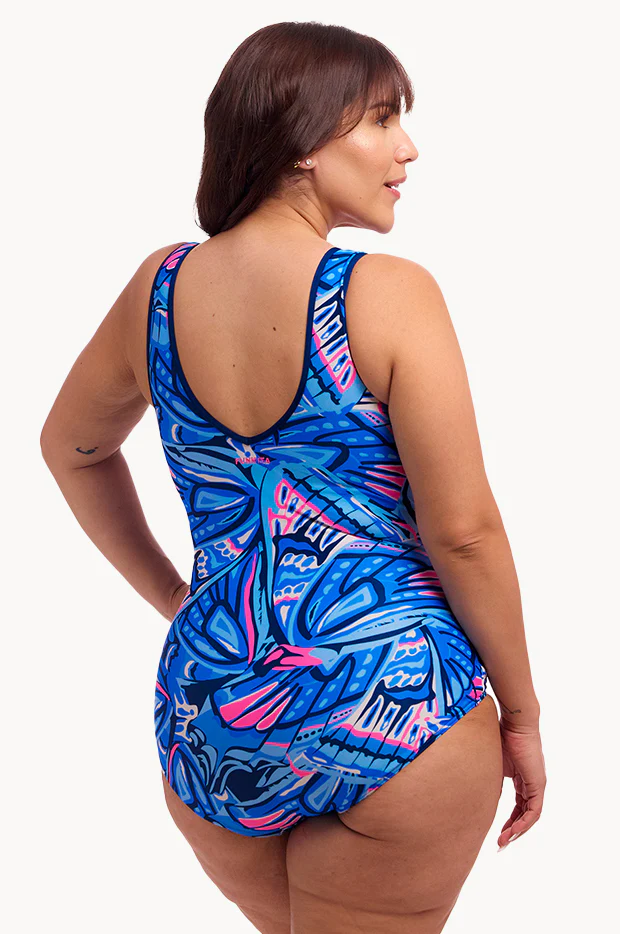 Soaring Hi DD/E Cup Zip Front One Piece - Image 2