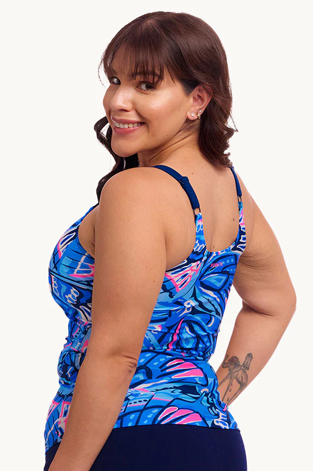 Soaring Hi Scoop Neck Tankini Separate - Image 2