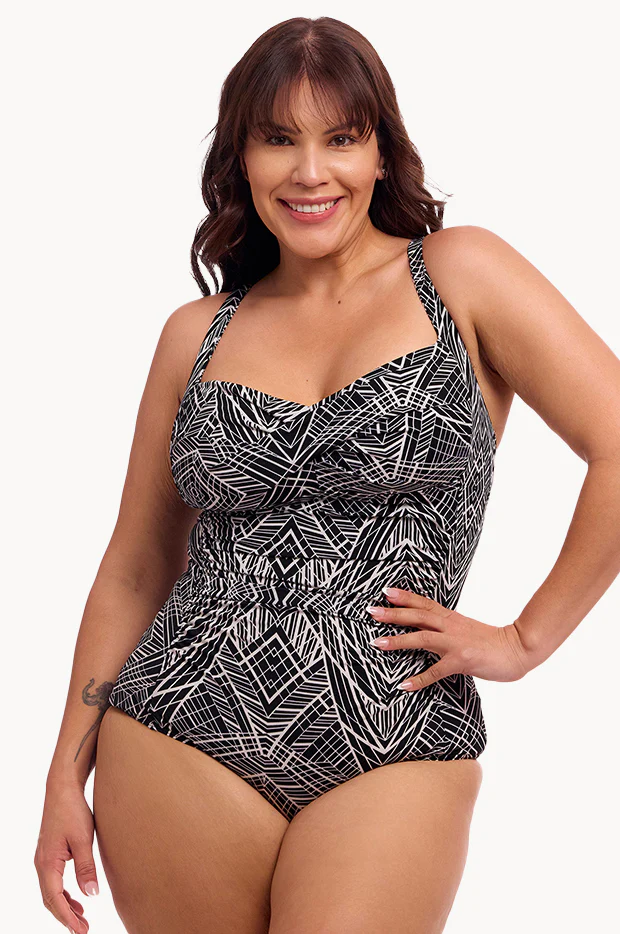 Space Signals DD/E Cup Twist Front One Piece