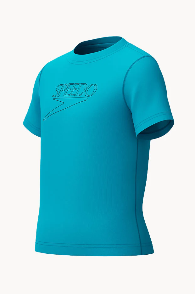 Boys Classic Logo Short Sleeve Suntop - Image 3