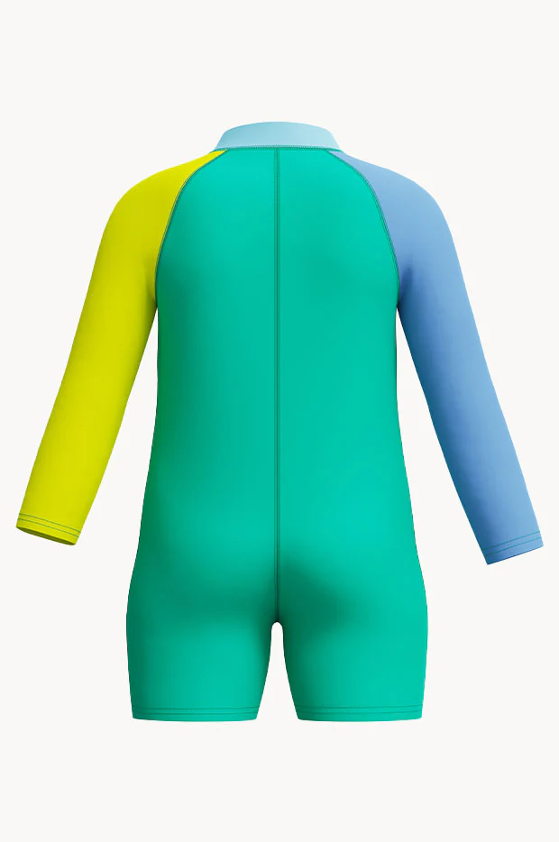 Boys Long Sleeve Zip Sunsuit - Image 2