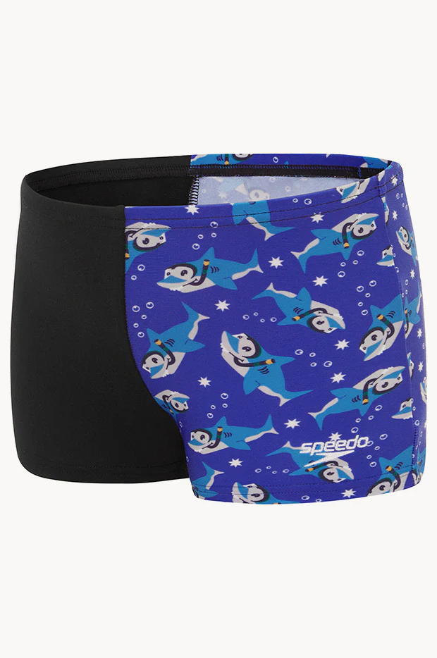 Boys Shark Digital Printed Aquashort