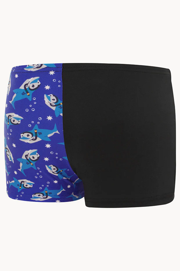 Boys Shark Digital Printed Aquashort - Image 2