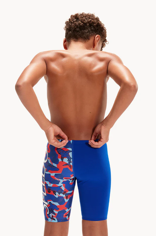 Boys Shark Digital V Cut Jammer - Image 2
