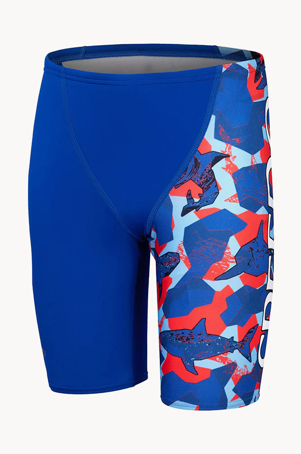Boys Shark Digital V Cut Jammer - Image 3
