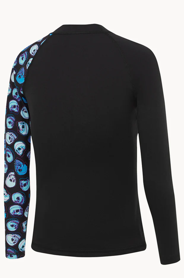 Boys Skull Digital Long Sleeve Suntop - Image 2