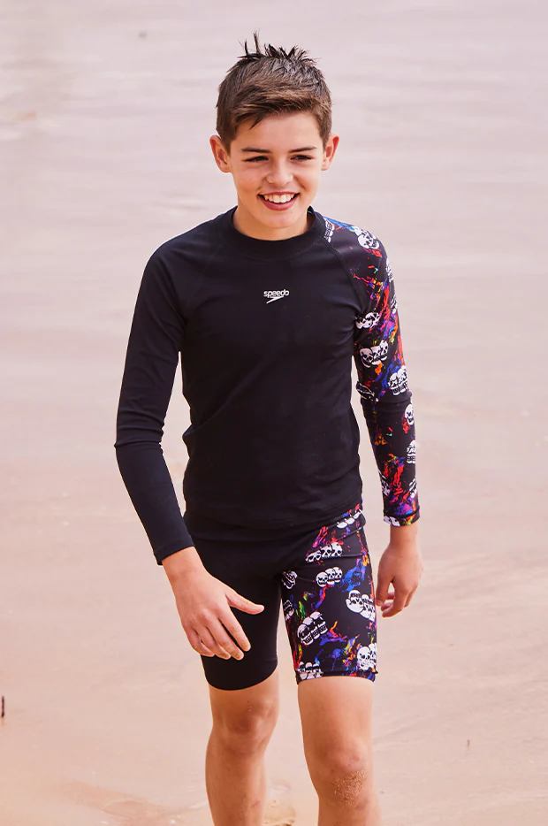 Boys Skull V Cut Jammer