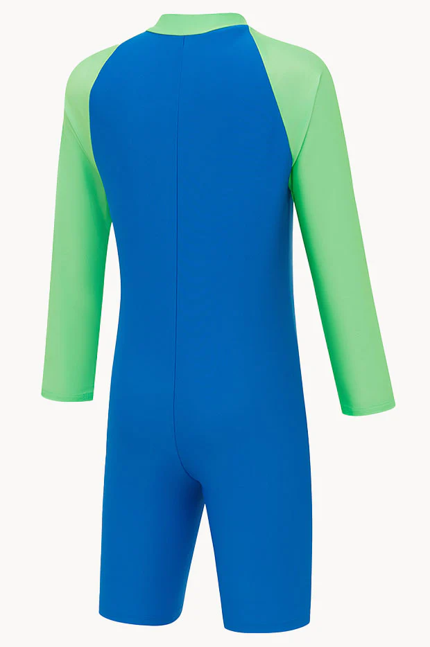 Boys Splice Long Sleeve Sunsuit - Image 2