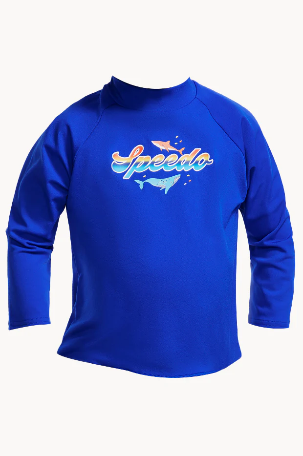 Boys Toddler Shark Long Sleeve Suntop - Image 3