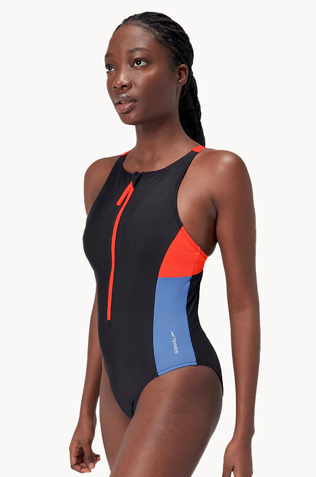 Colourblock Zip One Piece - Image 2