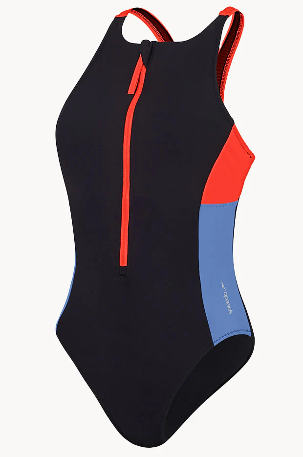 Colourblock Zip One Piece - Image 4